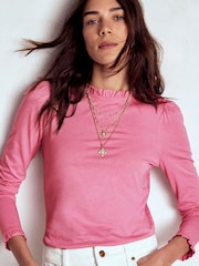 Top Boden Supersoft com detalhe de babado - Imagem 1 de 4