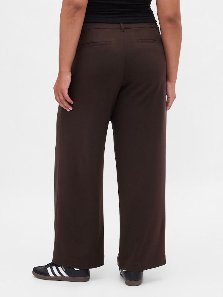 Gap Brown 365 Low Waist Pleated Trousers - Image 6 of 6 Gap Brown 365 Low Waist Pleated Trousers - Image 6 of 6