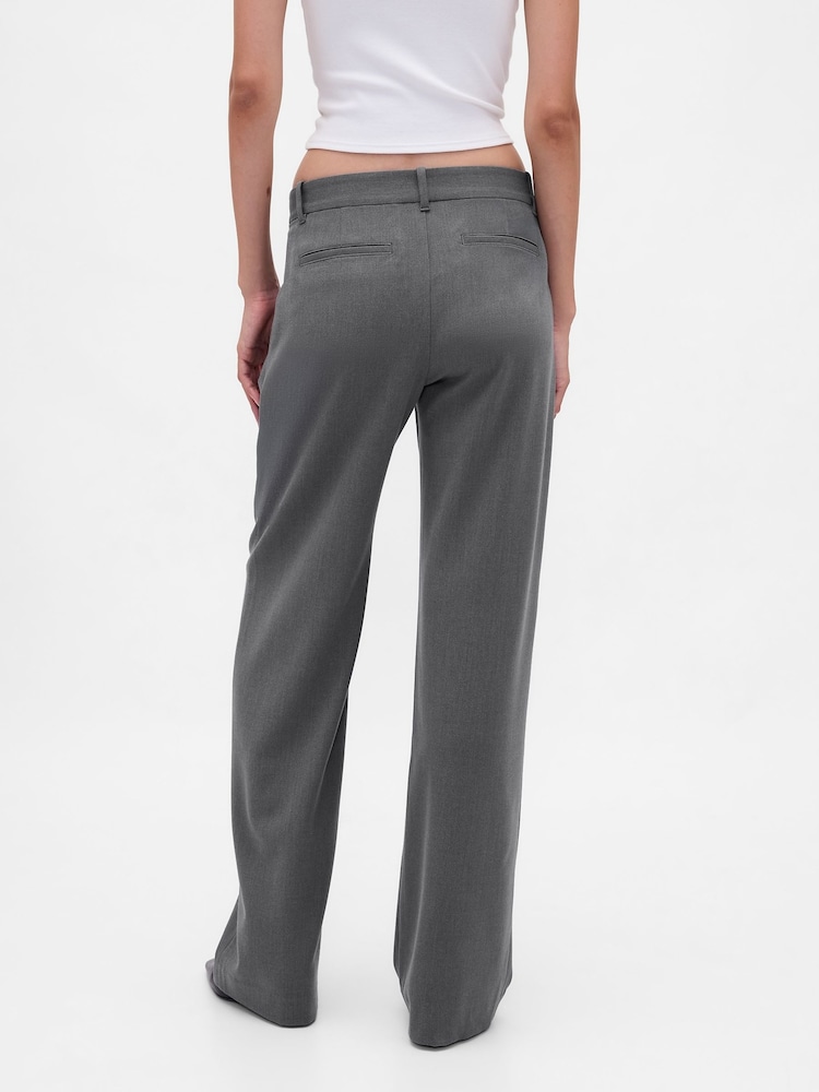 Gap Dark Grey 365 Low Waist Pleated Trousers - Image 2 of 6 Gap Dark Grey 365 Low Waist Pleated Trousers - Image 2 of 6