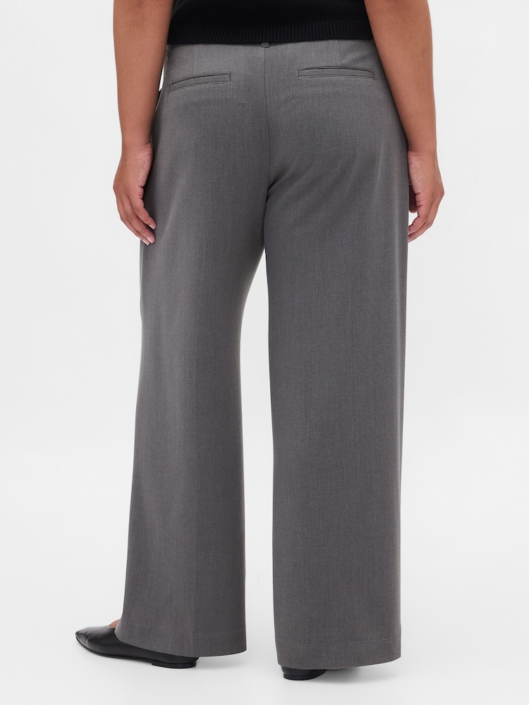 Gap Dark Grey 365 Low Waist Pleated Trousers - Image 6 of 6 Gap Dark Grey 365 Low Waist Pleated Trousers - Image 6 of 6