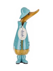 DCUK Blue Rainy Days Duckling Wooden Ornament - Image 1 of 5
