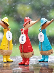 DCUK Blue Rainy Days Duckling Wooden Ornament - Image 2 of 5