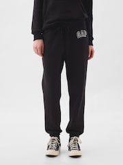 Gap Jet Black Logo Fleece Joggers - Image 3 of 4