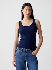 Gap Navy Blue Modern Vest - Image 1 of 4