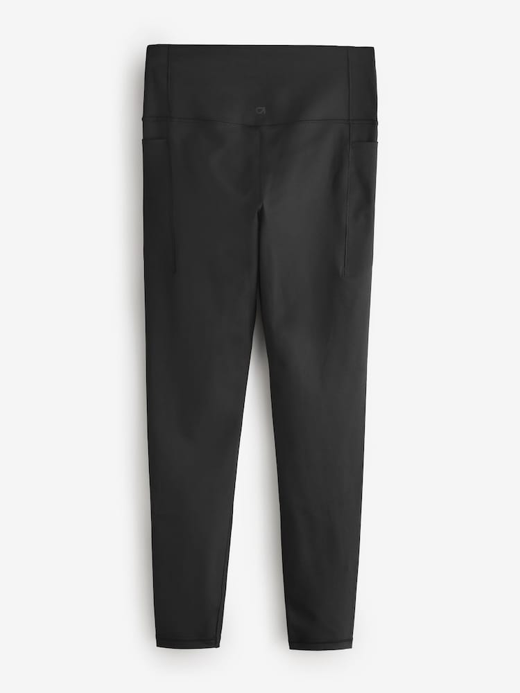 Gap Jet Black Sky High Waisted Power Flare Leggings - Image 2 of 5 Gap Jet Black Sky High Waisted Power Flare Leggings - Image 2 of 5