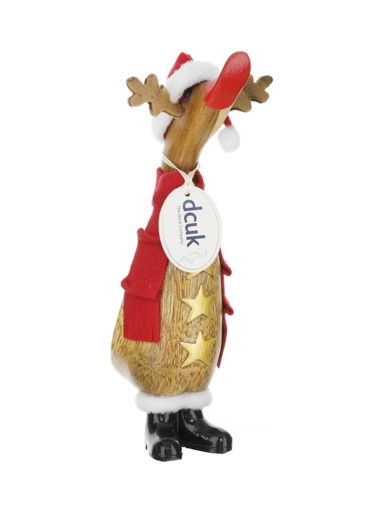 DCUK Red Traditional Christmas Reindeer Duckling - Image 1 of 2 DCUK Red Traditional Christmas Reindeer Duckling - Image 1 of 2