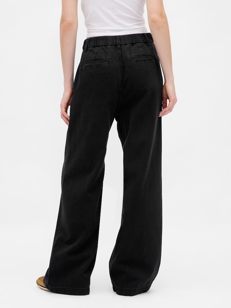 Gap 365 High Waisted UltraSoft Pleated Denim Trousers - Bild 2 von 5