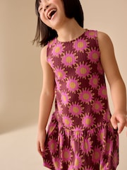 ألوان متعددة طباعة - فستان جيرسيه بلا أكمام (3 - 16 سنة) - صورة 1 من 8