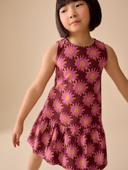 ألوان متعددة طباعة - فستان جيرسيه بلا أكمام (3 - 16 سنة) - صورة 3 من 8