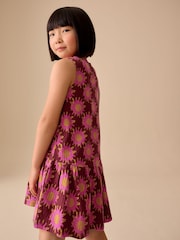 ألوان متعددة طباعة - فستان جيرسيه بلا أكمام (3 - 16 سنة) - صورة 4 من 8