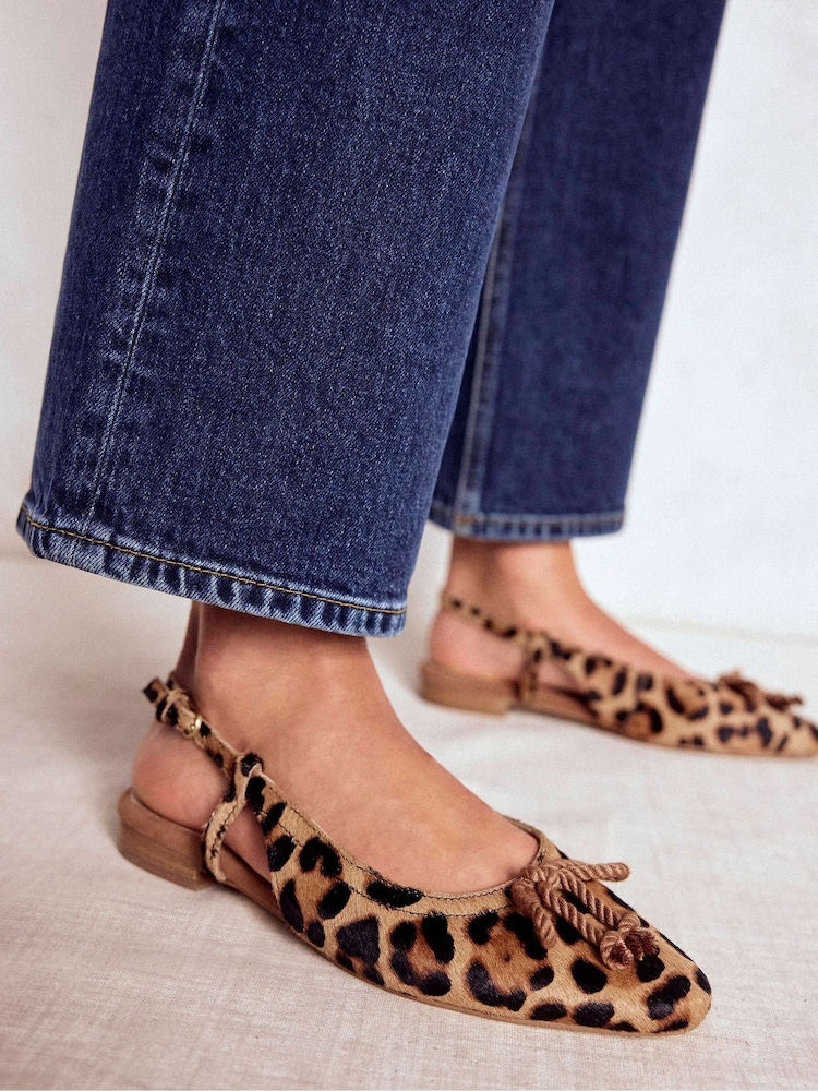 Boden Brown Easy Slingback Flat Shoes - Image 1 of 5