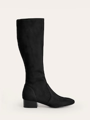 Boden Black Flat Stretch Knee Boots - Image 2 of 4