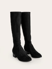 Boden Black Flat Stretch Knee Boots - Image 3 of 4