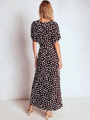 Boden Brown Yoke Panel Maxi Dress - Image 2 of 6
