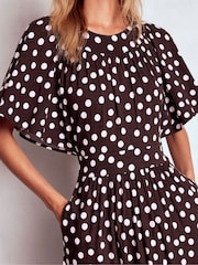 Boden Brown Yoke Panel Maxi Dress - Image 5 of 6