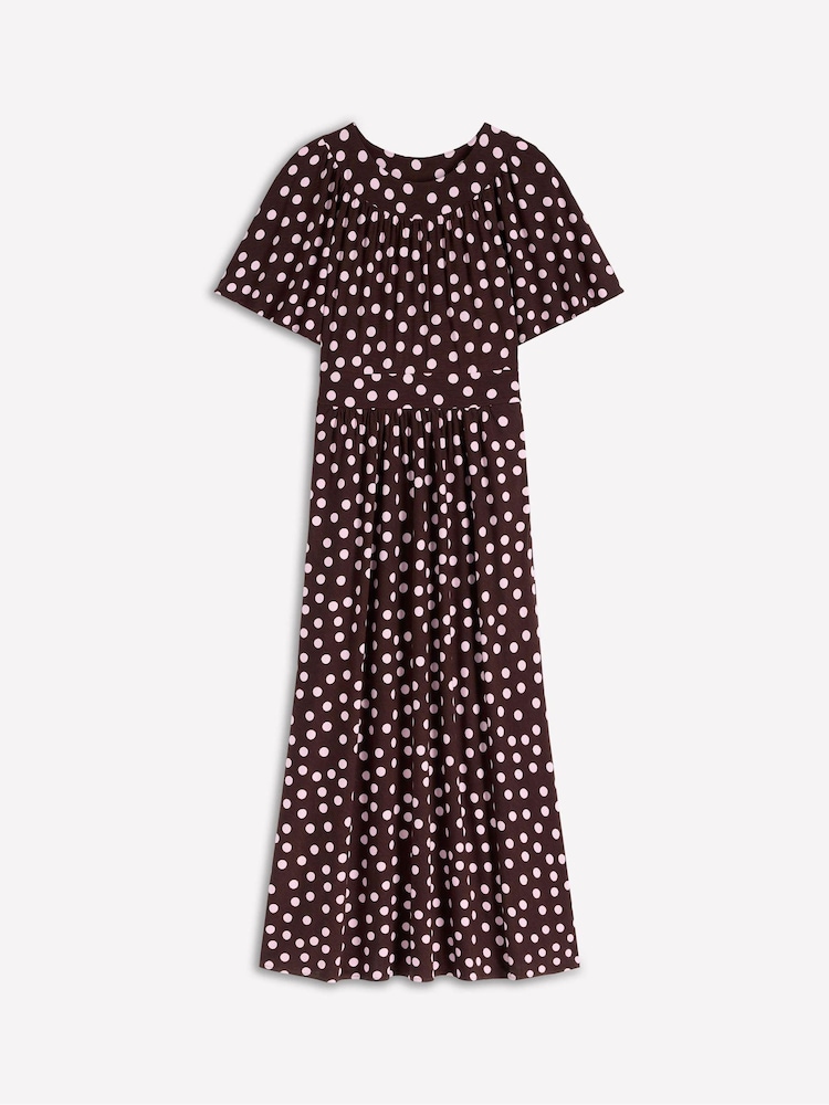 Boden Brown Yoke Panel Maxi Dress - Image 6 of 6