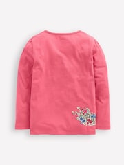Boden Pink Long Sleeve Superstitch T-Shirt - Image 2 of 3