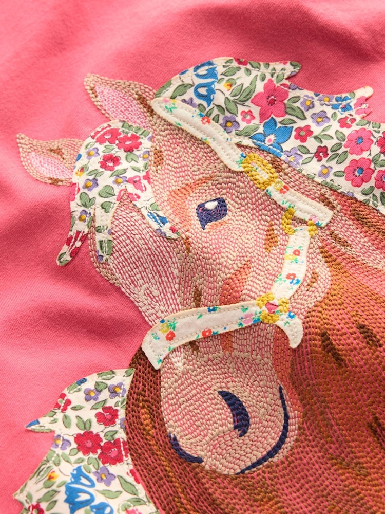Boden Pink Long Sleeve Superstitch T-Shirt - Image 3 of 3 Boden Pink Long Sleeve Superstitch T-Shirt - Image 3 of 3