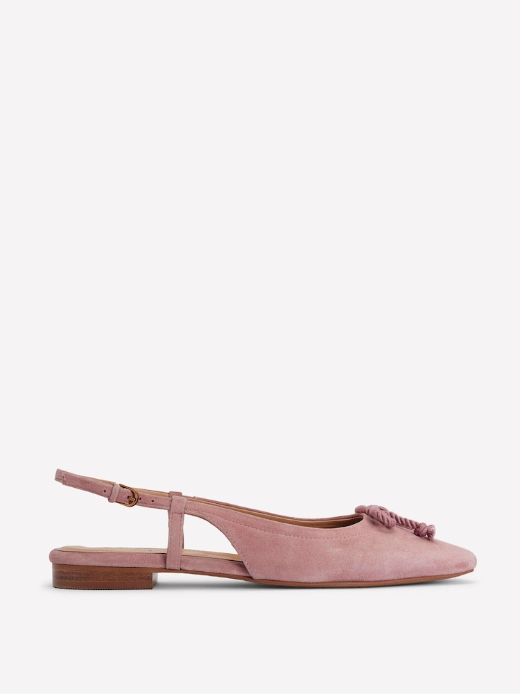 Boden Pink Easy Slingback Flats - Image 2 of 5