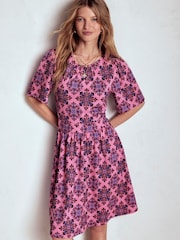 Boden Pink Louisa Short Jersey Dress - Image 1 of 5