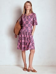 Boden Pink Louisa Short Jersey Dress - Image 3 of 5