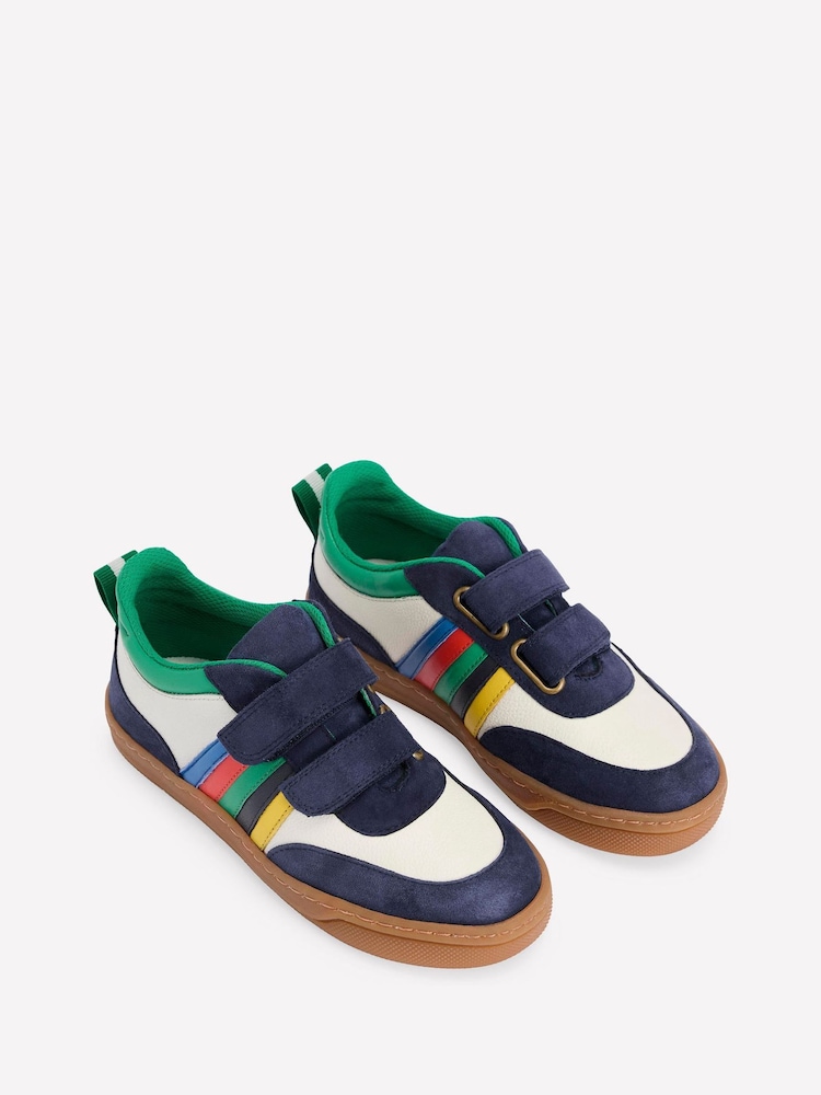 Boden Cream Colourblock Low Trainer - Image 2 of 3 Boden Cream Colourblock Low Trainer - Image 2 of 3