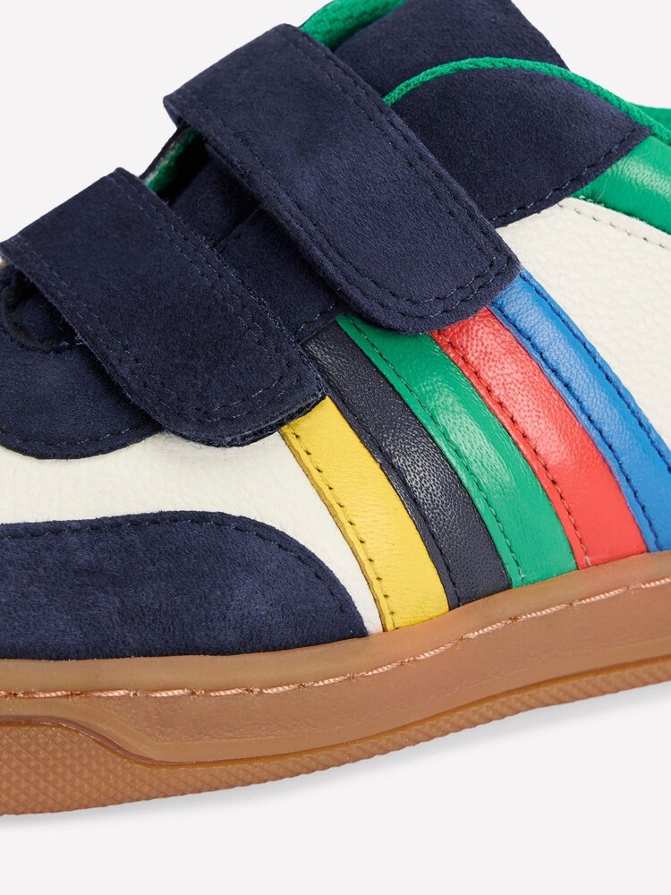 Boden Cream Colourblock Low Trainer - Image 3 of 3