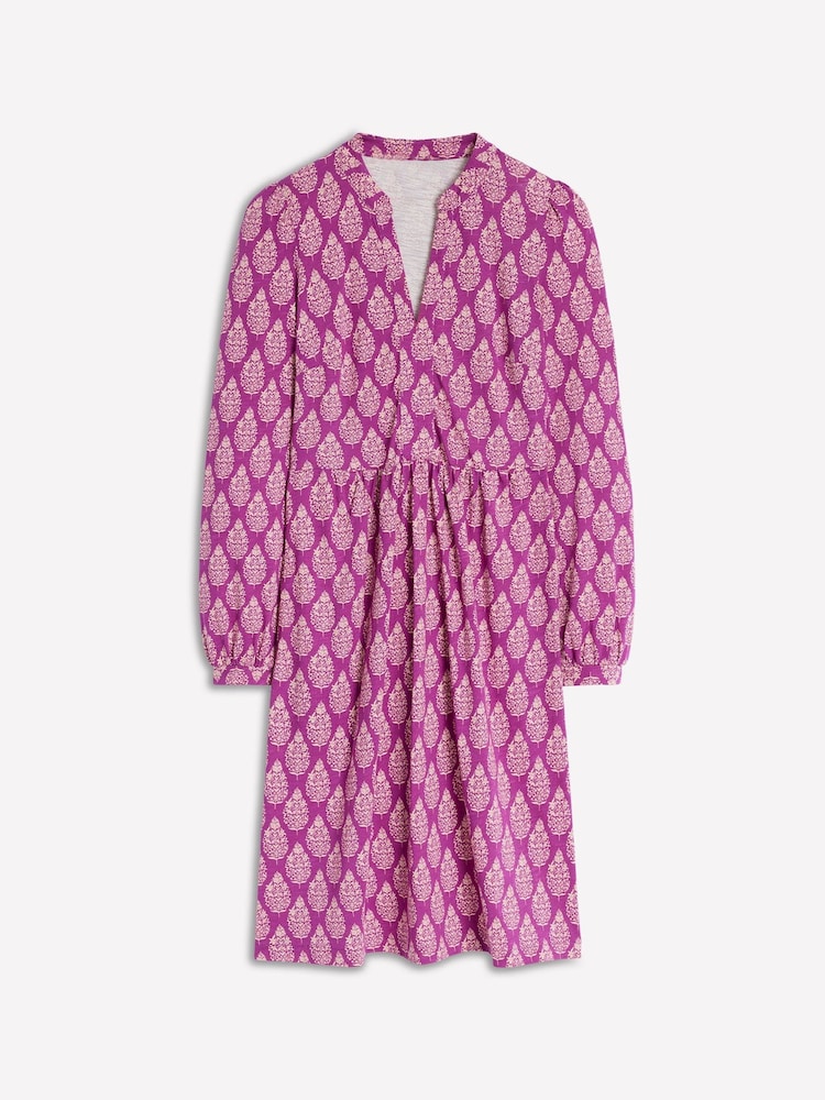 Boden Purple Relaxed Naomi Jersey Dress - Image 5 of 5 Boden Purple Relaxed Naomi Jersey Dress - Image 5 of 5
