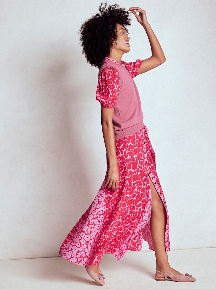 Buy Boden Red Alegra Midi Shirt Dress from Next USA