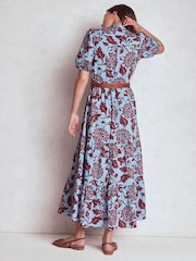 Boden Blue Christabel Cotton Midi Dress - Image 2 of 5