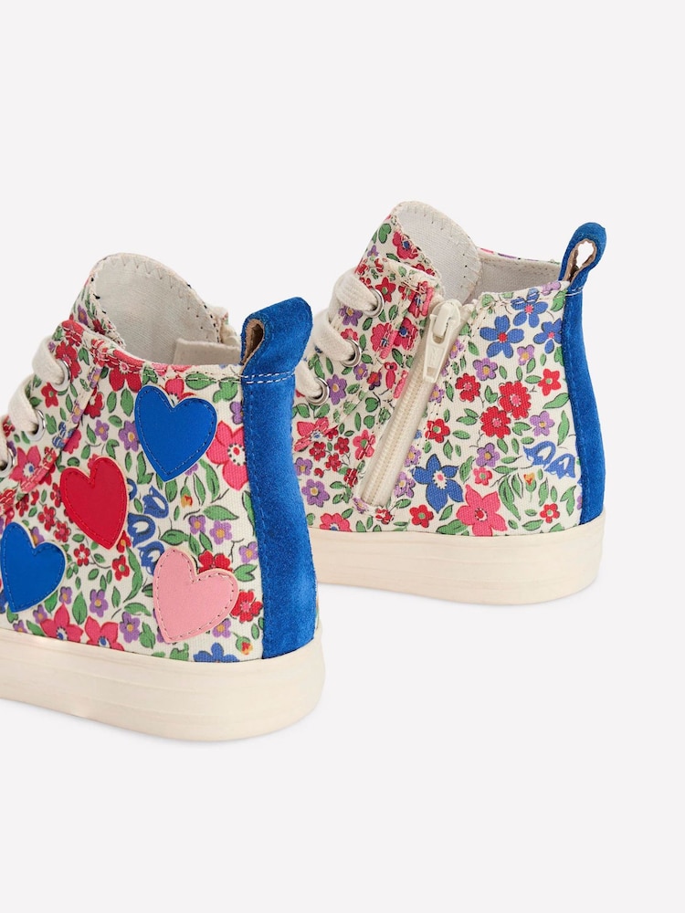 Boden Pink Canvas High Trainer - Image 3 of 3 Boden Pink Canvas High Trainer - Image 3 of 3