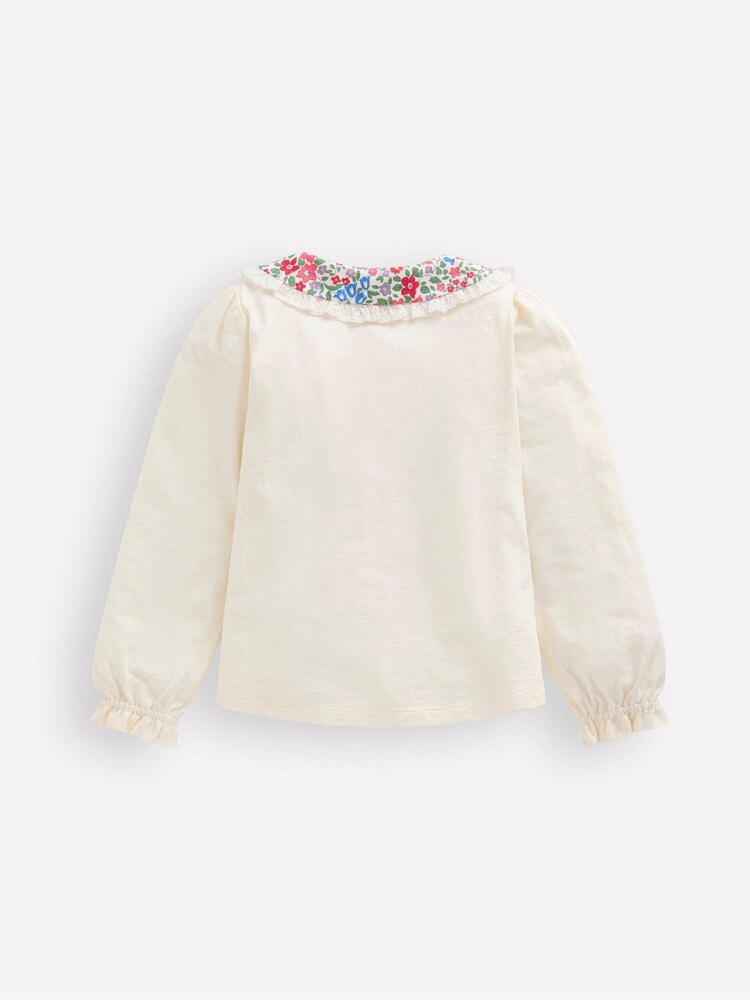 Boden Pink Collared Slub Top - Image 2 of 3