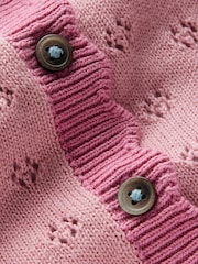 Boden Pink Everyday Scalloped Cardigan - Image 3 of 3