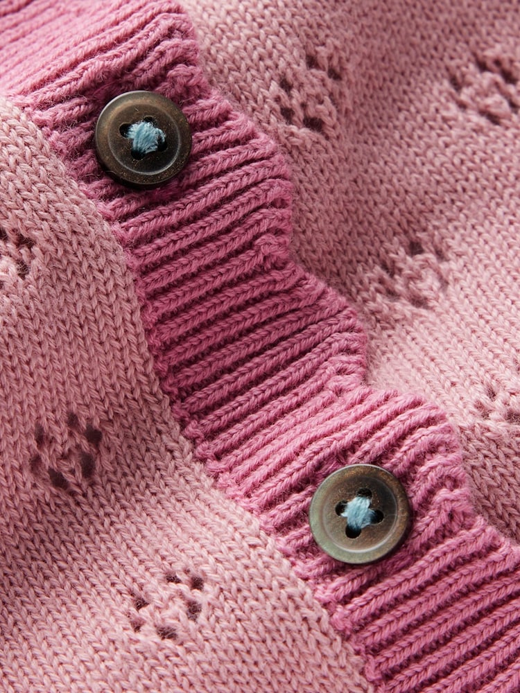Boden Pink Everyday Scalloped Cardigan - Image 3 of 3