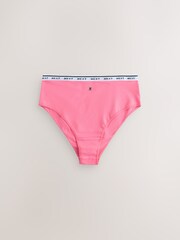 Red Tablescape Print High Waist High Leg Cotton Logo Knickers 7 Pack - Image 11 of 14