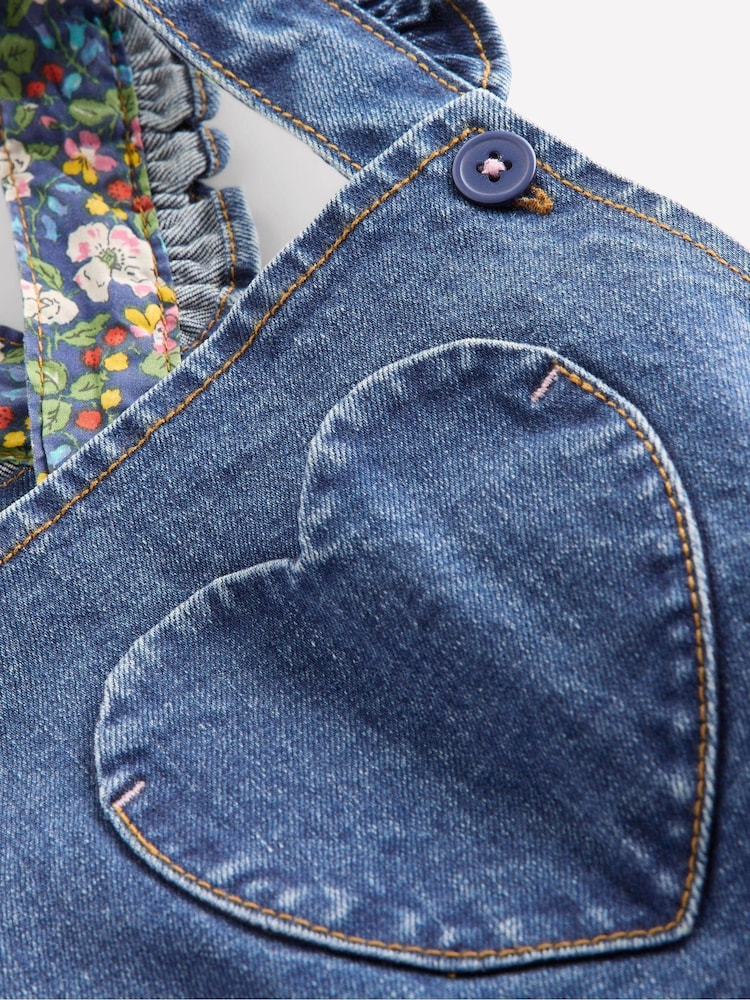 Boden Blue Frill Dungarees - Image 3 of 3 Boden Blue Frill Dungarees - Image 3 of 3