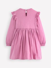 Boden Pink Lace Trim Jersey Dress - Image 2 of 3
