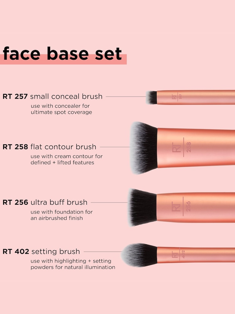Real Techniques Flawless Base Makeup Brush Set - Image 4 of 4