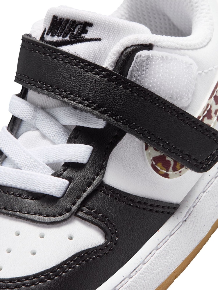 Nike Black/White Animal Infant Court Borough Low Trainers - Image 9 of 9 Nike Black/White Animal Infant Court Borough Low Trainers - Image 9 of 9