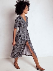 Boden Blue Natalia Jersey Tea Dress - Image 3 of 5