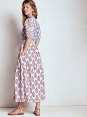 Boden Blue Beatrice Cotton Maxi Dress - Image 3 of 6