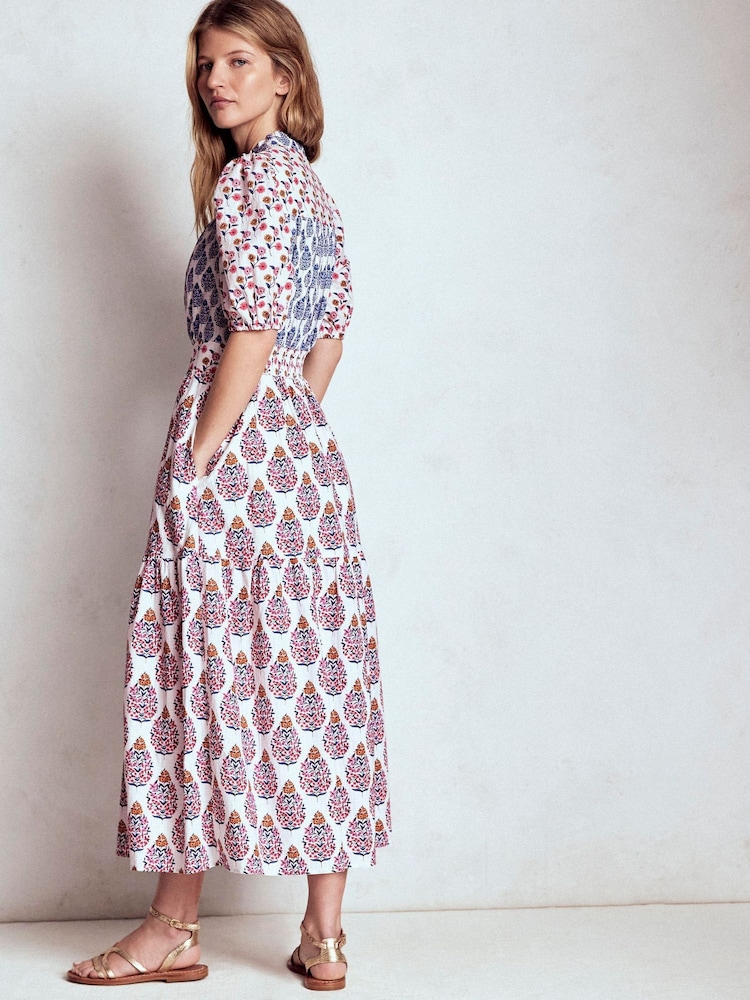 Buy Boden Blue Beatrice Cotton Maxi Dress from Next USA