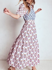 Boden Blue Beatrice Cotton Maxi Dress - Image 4 of 6