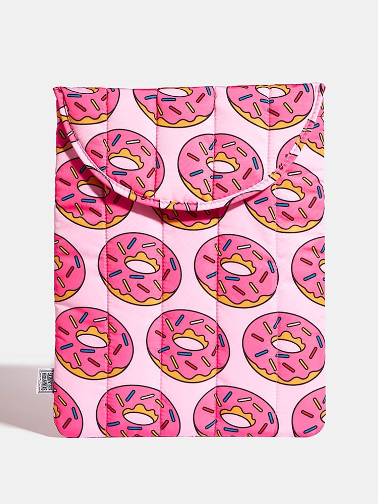 Skinnydip Pink The Simpsons x Donut Lover Laptop Sleeve Travel Accessories - Image 1 of 5