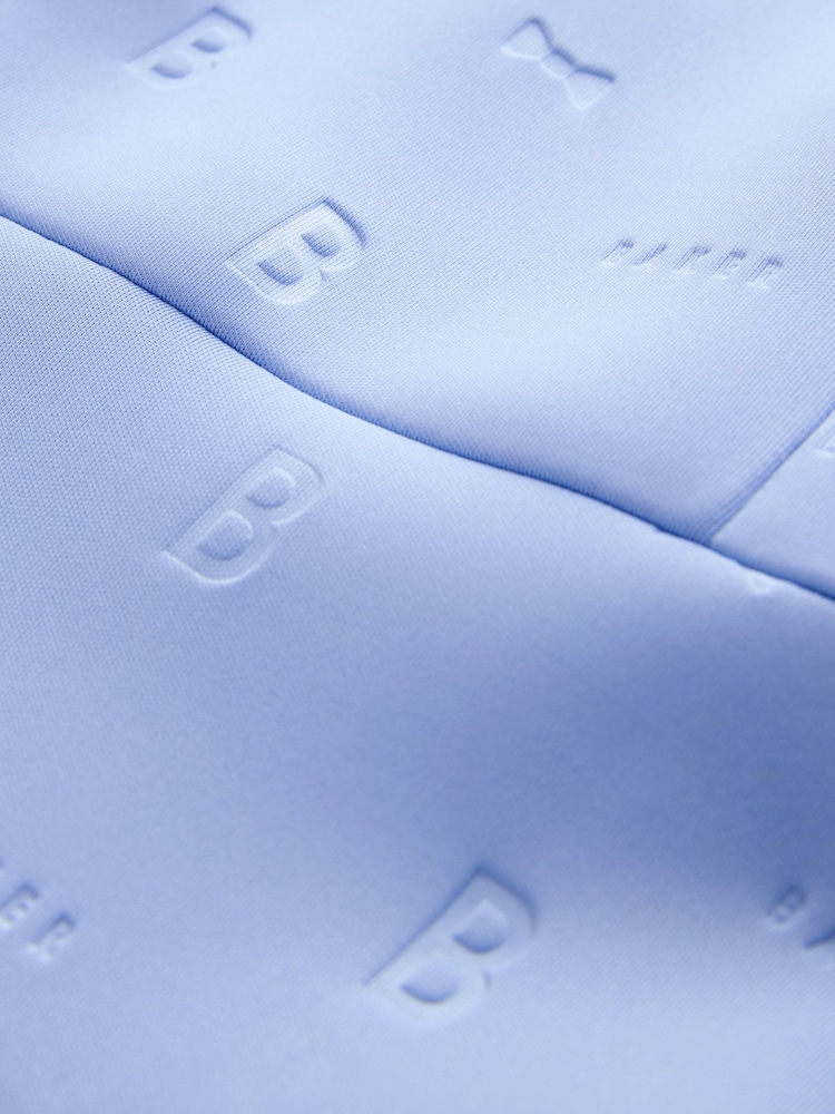 Baker by Ted Baker Angel Sleeve Mesh Bow Hem Embossed Scuba Dress - Image 12 of 12