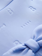 Baker by Ted Baker Angel Sleeve Mesh Bow Hem Embossed Scuba Dress - Image 4 of 7