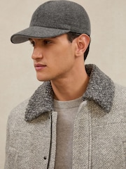Atelier Mid Grey Blake Atelier 100% Cashmere Cap - Image 1 of 5