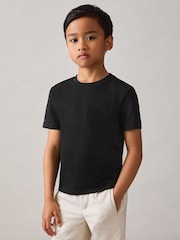 Reiss Black Bless 9-13 yrs Crew Neck T-Shirt - Image 3 of 4
