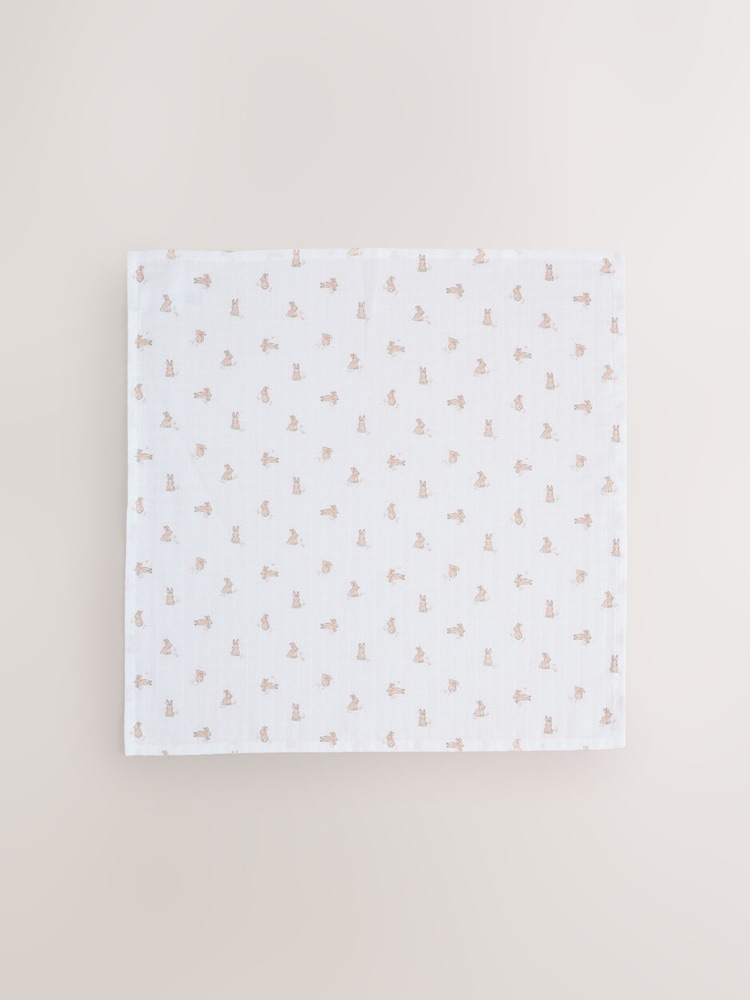 Pink Baby Muslins Cloths 4 Pack - Image 2 of 5