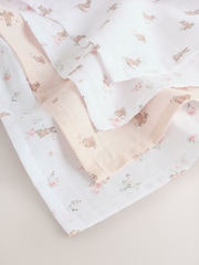 Pink Baby Muslins Cloths 4 Pack - Image 3 of 5